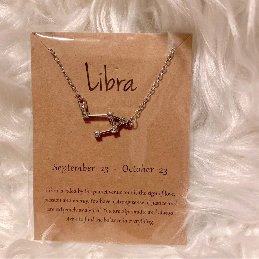 NEW! Libra ♎️ Necklace Zodiac Sign